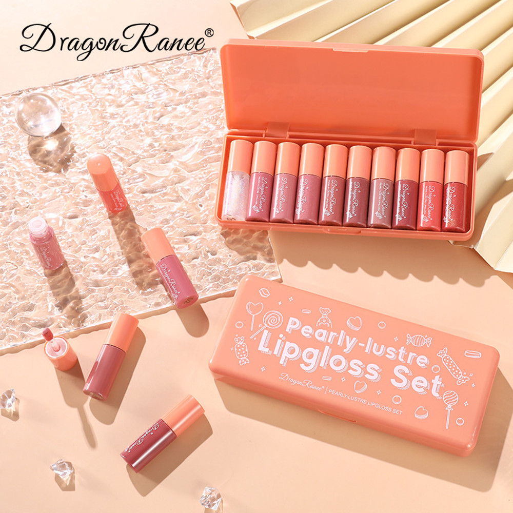 Orange Water Sample Lip Glaze Lipstick Set Moisturizing Vibrant Lip Gloss Lip Gloss Dye Lipstick Gi 1