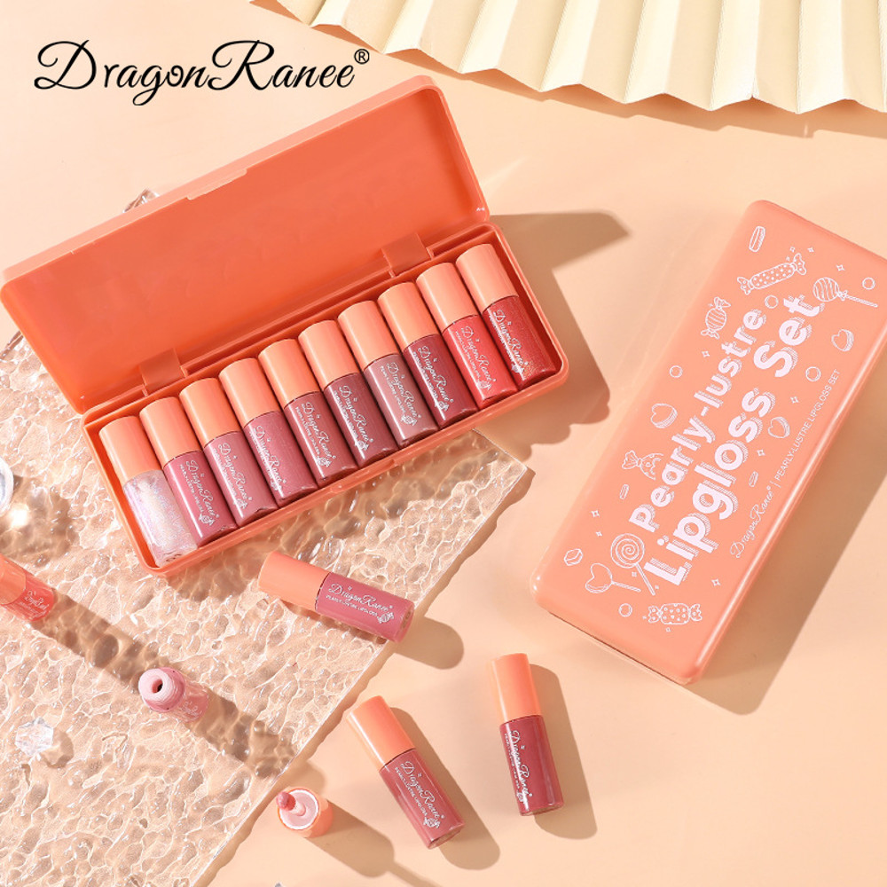 Orange Water Sample Lip Glaze Lipstick Set Moisturizing Vibrant Lip Gloss Lip Gloss Dye Lipstick Gi 0