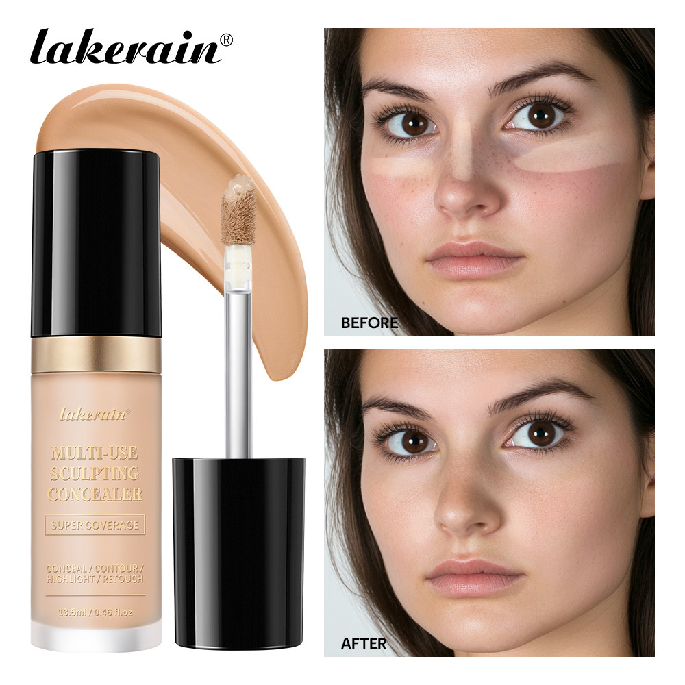 Multipurpose Concealer Natural Finish, Brighten Skin Tone, Cover Dark Circles, Lightweight Liquid Concealer for Skin
