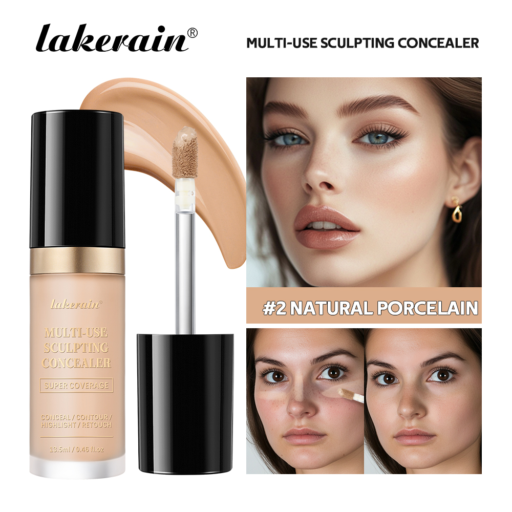 Multipurpose Concealer Natural Finish, Brighten Skin Tone, Cover Dark Circles, Lightweight Liquid Concealer for Skin