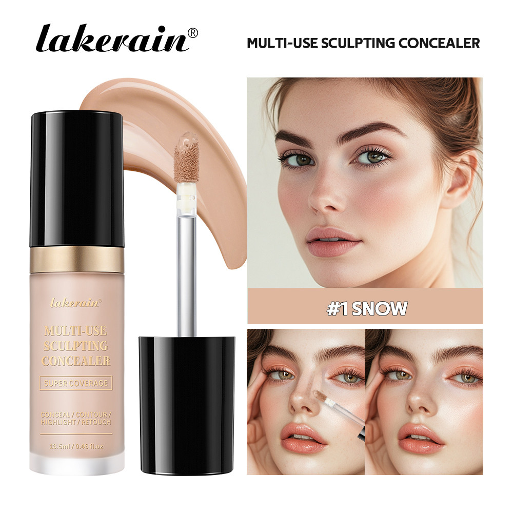 Multipurpose Concealer Natural Finish, Brighten Skin Tone, Cover Dark Circles, Lightweight Liquid Concealer for Skin