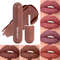 Matte Non Stick Chocolate Lip Gloss, Long Lasting Easy Color Velvet Finish, Waterproof Glaze for Smooth Hydrated Lips