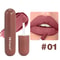 Matte Non Stick Chocolate Lip Gloss, Long Lasting Easy Color Velvet Finish, Waterproof Glaze for Smooth Hydrated Lips
