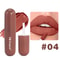 Matte Non Stick Chocolate Lip Gloss, Long Lasting Easy Color Velvet Finish, Waterproof Glaze for Smooth Hydrated Lips