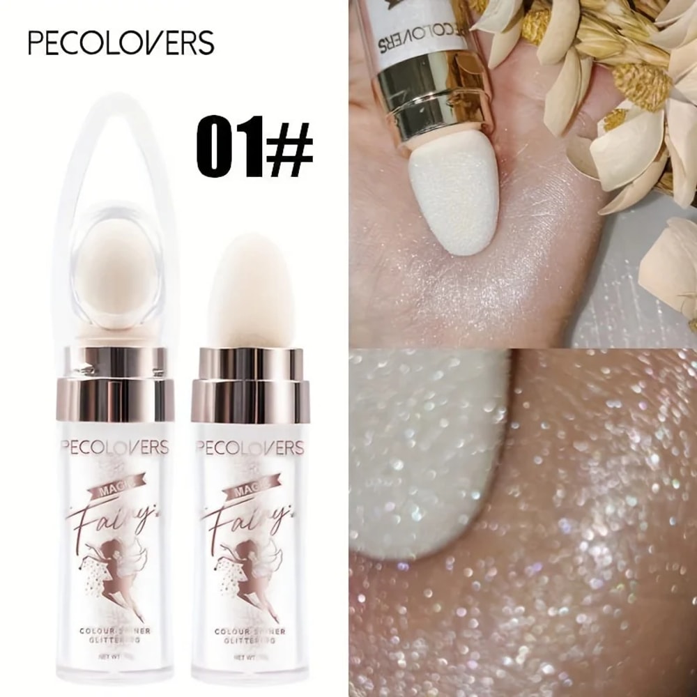Shimmer Fairy Powder White Purple Blue Loose Highlighter Face Body Glitter Wand Makeup Bronzer Illu 8