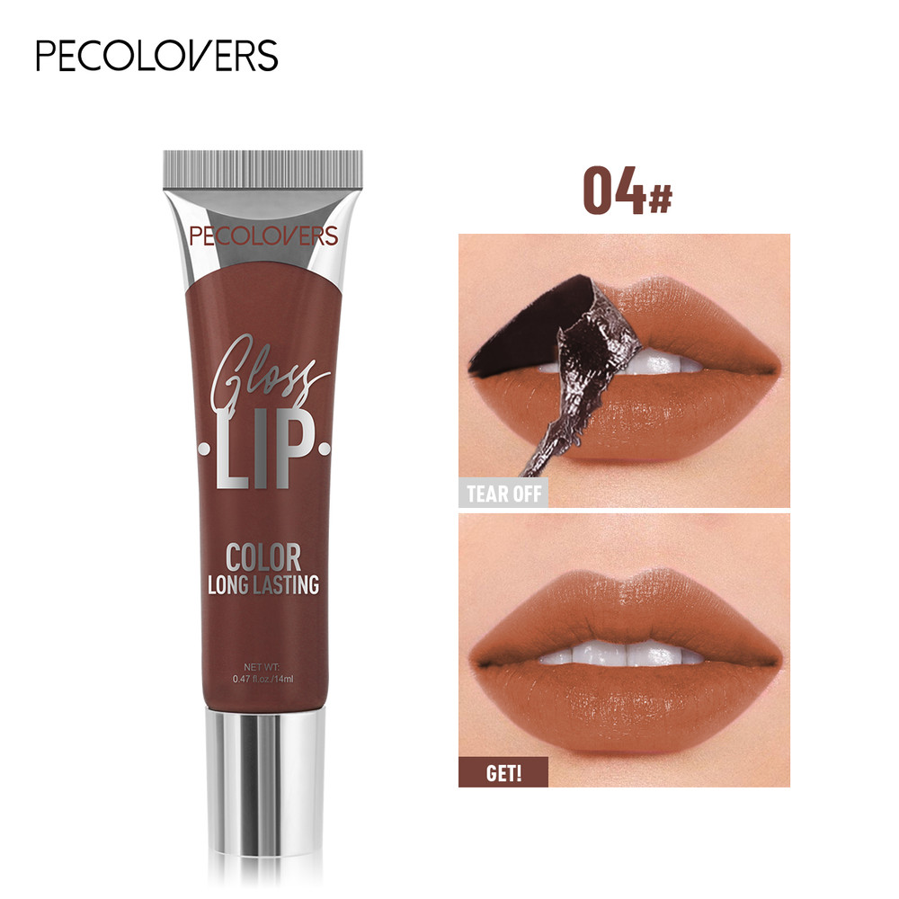 Peel Off Tattoo Multi Color Lip Gloss Waterproof Long Lasting Matte Lip Gloss Red Contour Peel Off 7