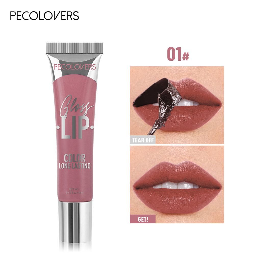 Peel Off Tattoo Multi Color Lip Gloss Waterproof Long Lasting Matte Lip Gloss Red Contour Peel Off 8