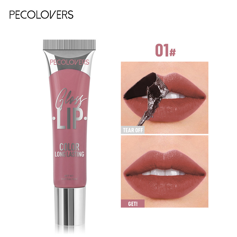 Peel Off Tattoo Multi Color Lip Gloss Waterproof Long Lasting Matte Lip Gloss Red Contour Peel Off 8