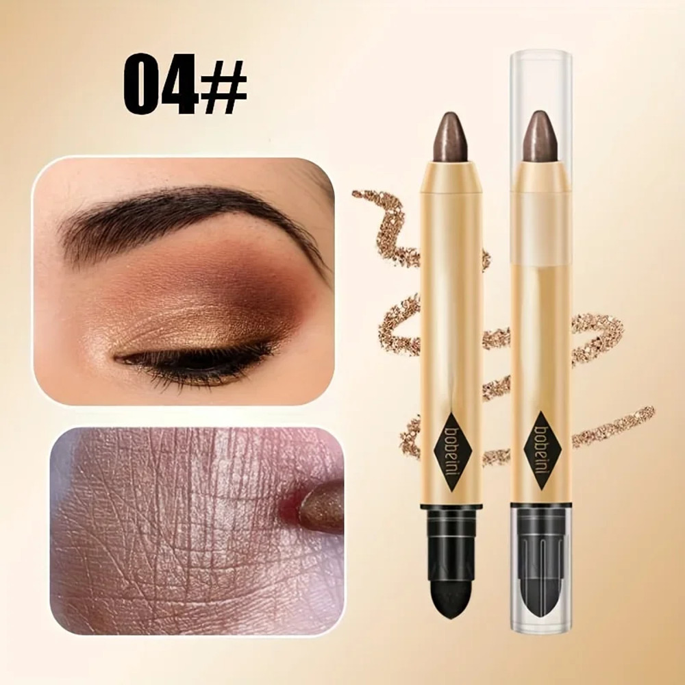 Metallic Doublehead Eyeshadow Diamond Shimmer Highlighter Stick Ultra Pigmented Long Lasting Pencil 7