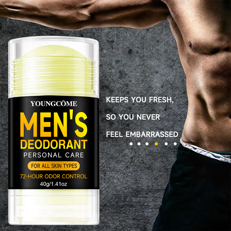 Long Lasting Men Sandalwood Deodorant Stick Anti Sweating Keep Drying Odor Control Underarm Refresh 5