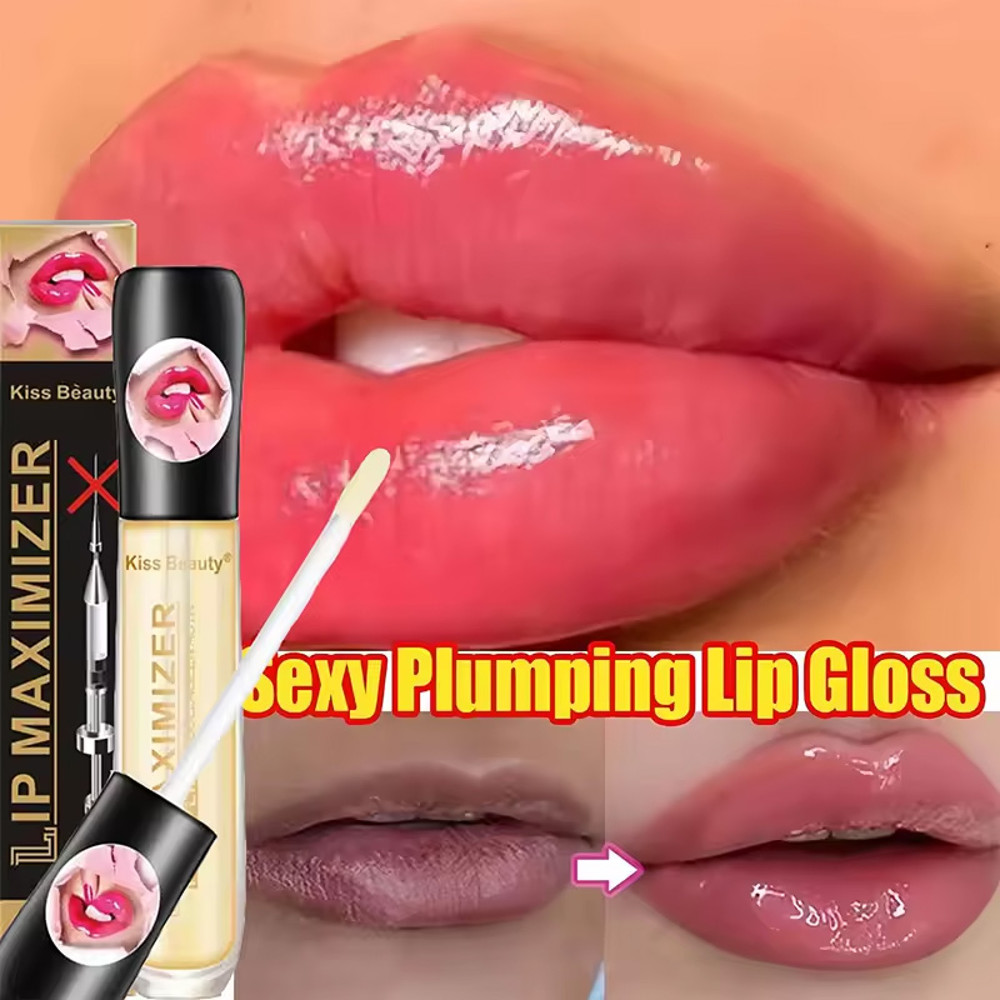 Fast Volumising Lip Plumper Serum, Dermal Lip Volume Boost, Sexy Lip Oil Gloss Increase, Hydrating Lip Care Treatment