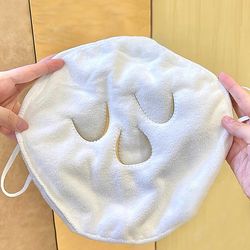 skin friendly hot compress towel hanging ear, steam heating and cold hot compress face towel, wet irrigation therapy