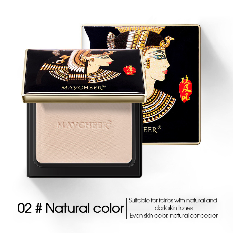 Waterproof Egyptian Style Oil Control Powder, White Makeup Free Concealer, Moisturizing, Long Lasting Shine Free