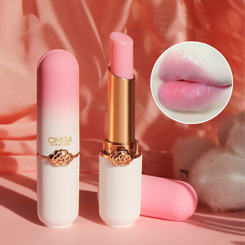 Peach Color Change Lipstick NonStick Cup Jelly Lipstick Moisturizing Color Change Lip Balm For Hydr 0