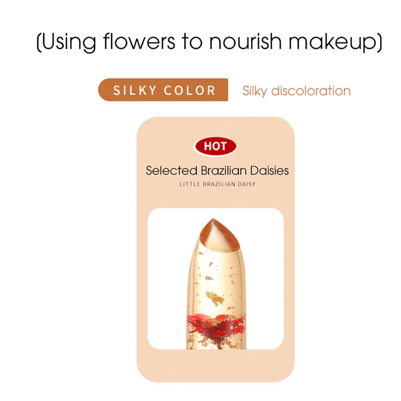 Jelly Colorchanging Lipstick Flower Lip Balm Warm And Longlasting Hydration Moisturizing Nonsticky 3