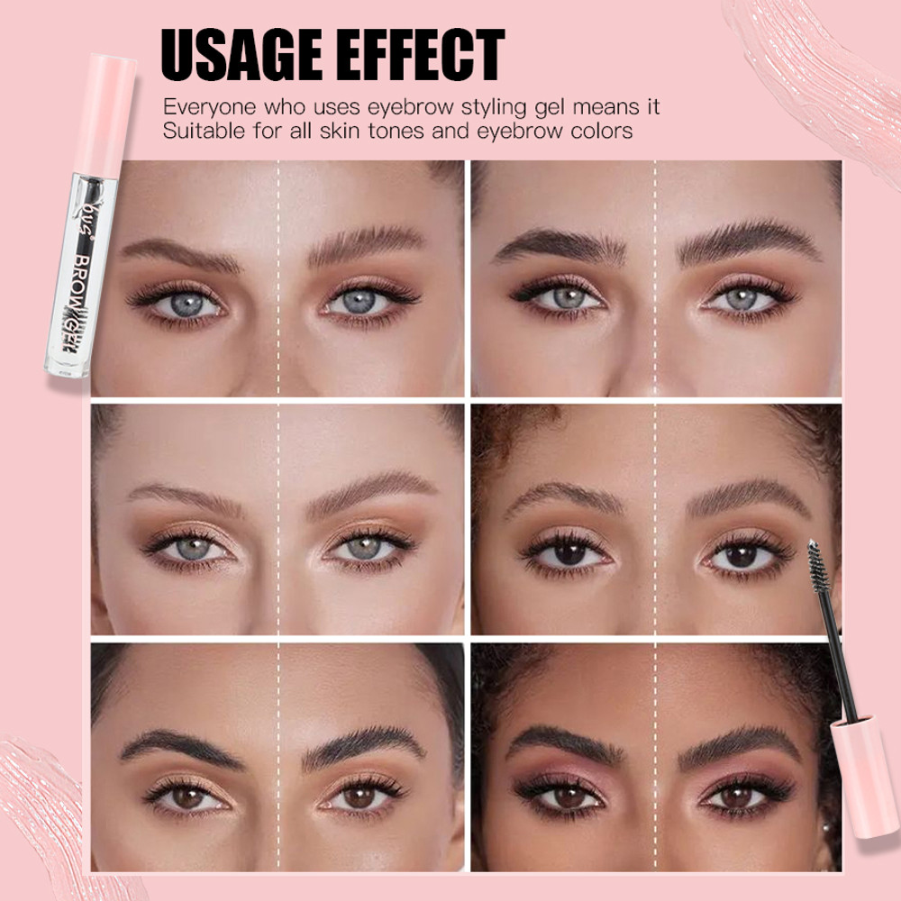 Waterproof Eyebrow Styling Cream, Long Lasting Quick Drying Brow Soap, Natural Wild Feathery Brow Makeup, Smudge Proof