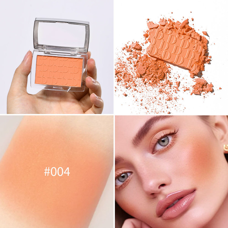 Hot Matte Embossed Blush Palette Rosy Blusher Powder High Pigmented Pink Coral Rouged For Cheeks Sm 5