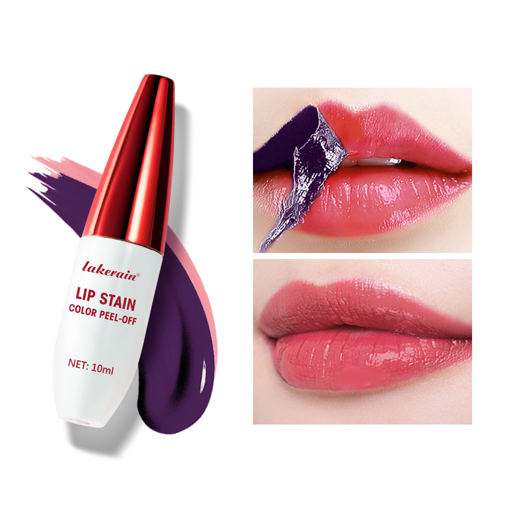 24 Hour Water Resistant Lip Stain Peel Off, Matte Liquid Lipstick, Long Wear, Smudge Proof, Kiss Proof Color