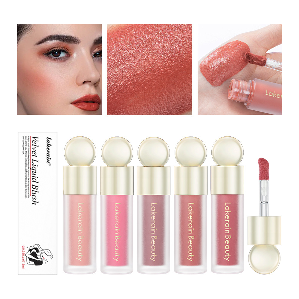 Liquid Blush Matte Palette, Real Makeup Blush Stick, Creamy Pink Face Color, Multi-use Eyeshadow Lip Tint, Long-lasting