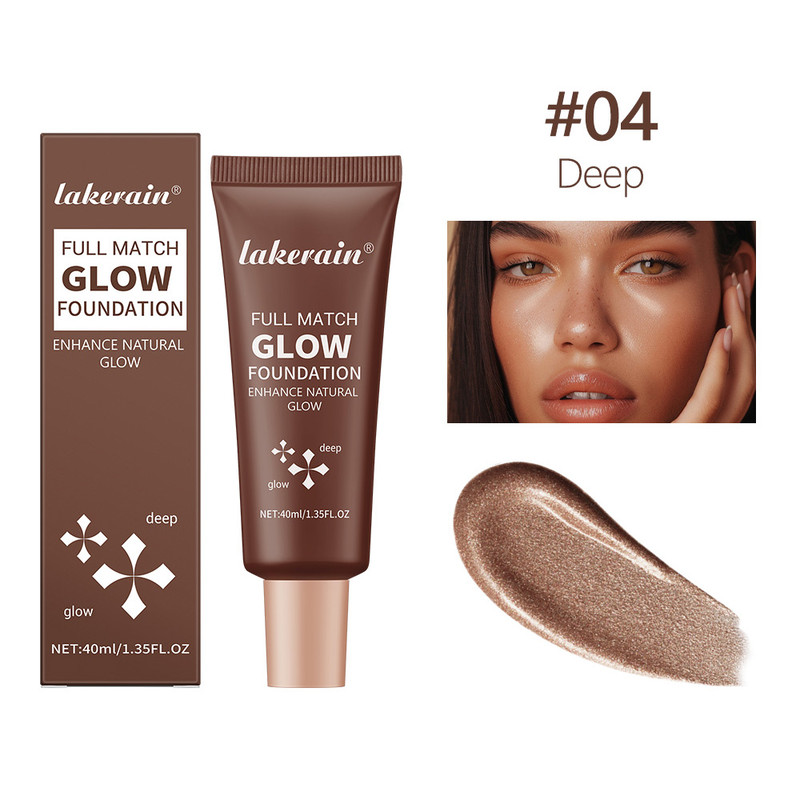 Illuminator Highlight Glow Foundation, Natural Glow Enhancer Glotion, Lightweight Base, Glowing Moisturizing