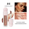 4Color Face Liquid Highlighter Bronzer, Contouring Highlight Fluid Makeup, Shimmer Shine Glow for Cheeks and Nose