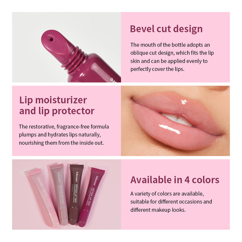Long-lasting Moisturizing Lip Gloss, Transparent Lipstick Color, Lip Glaze Cosmetics, 4 Colors, Phone Case Friendly