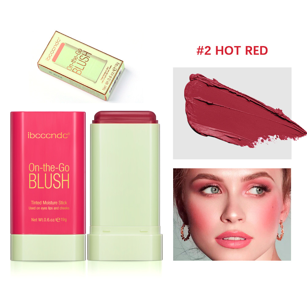 Tinted Moisture Blush Stick Cheek Blusher Cosmetics 3 In 1 Makeup Tube For Lips Eyes Cheeks Glow Bl 8