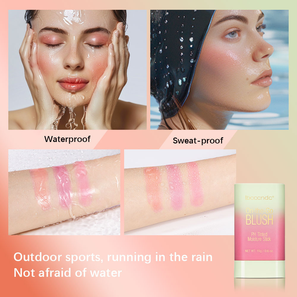 Temperature Change 3in1 Cheek Lip Tinted PixiBlush Stick Creamy Blendable Blush Makeup Stick For Ey 2