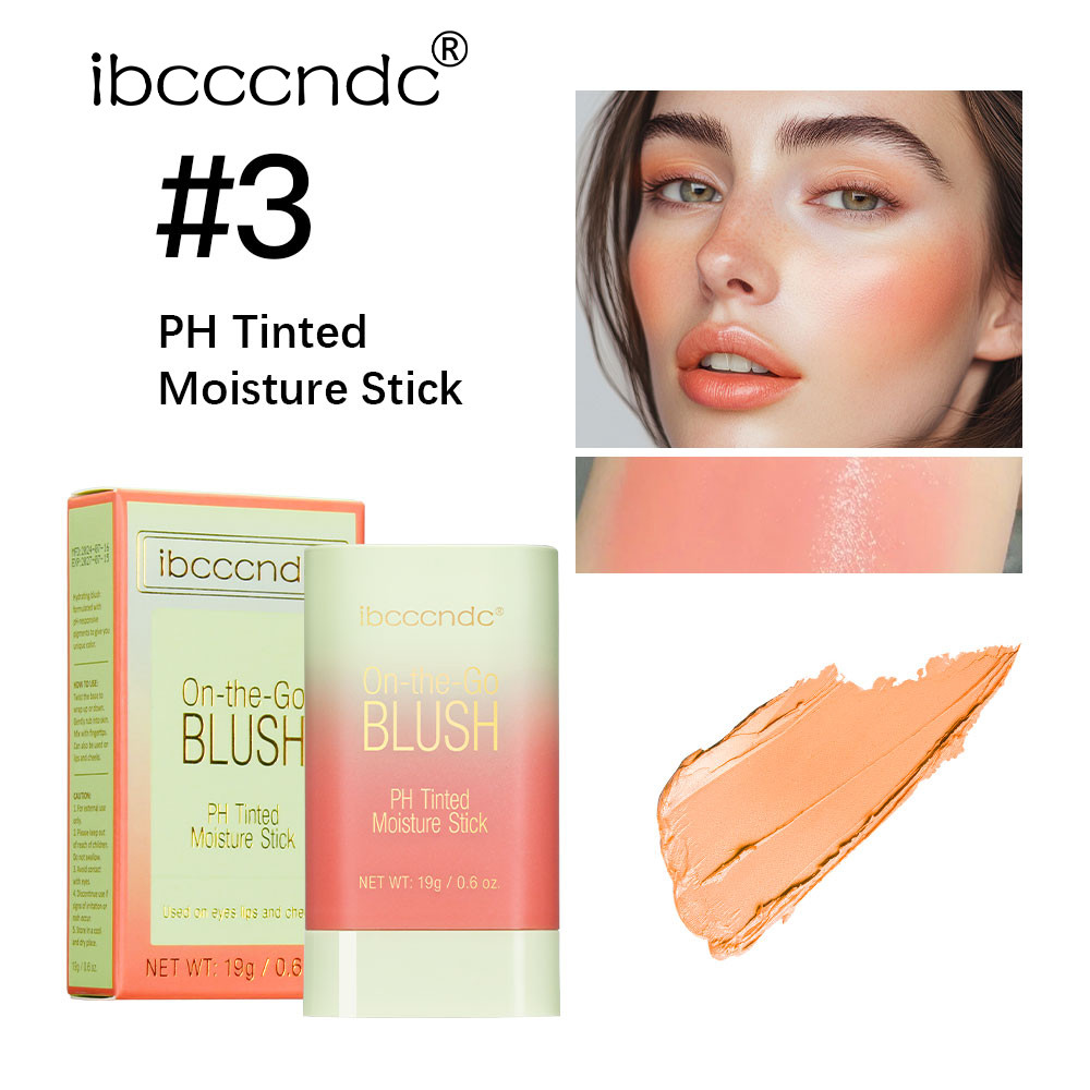 Temperature Change 3in1 Cheek Lip Tinted PixiBlush Stick Creamy Blendable Blush Makeup Stick For Ey 8