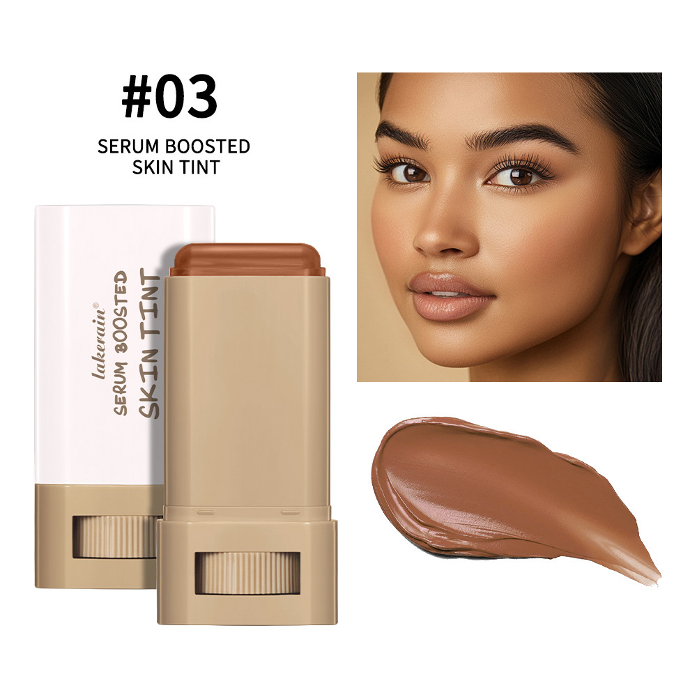 Foundation Stick Serum Boosted, Skin Tint Balm, Silky Texture, Moisturizing Coverage, Plumper, Natural Even Skin Tone