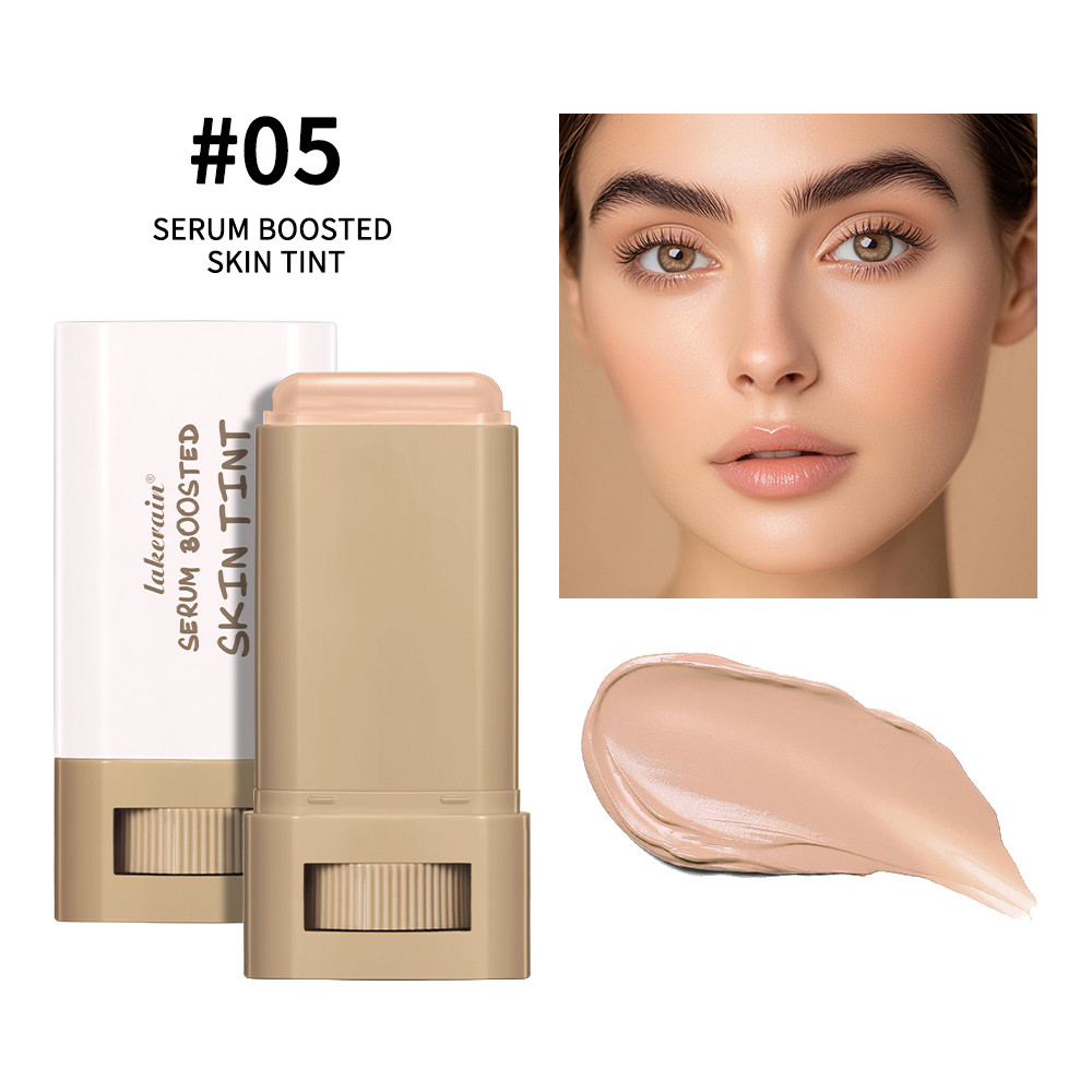 Foundation Stick Serum Boosted, Skin Tint Balm, Silky Texture, Moisturizing Coverage, Plumper, Natural Even Skin Tone