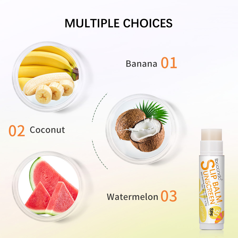 Sunscreen Lip Balm SPF 30 UVA Protection, Lip Moisturizer Primer, Colorless Lipstick Sun Care, Perfect for Lip Care