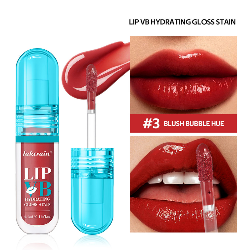 Lip Stain VB Hydrating Gloss Stain, Long-Lasting Hydration, Nourish Lips with Vitamin B12, Magnesium, Coconut Water