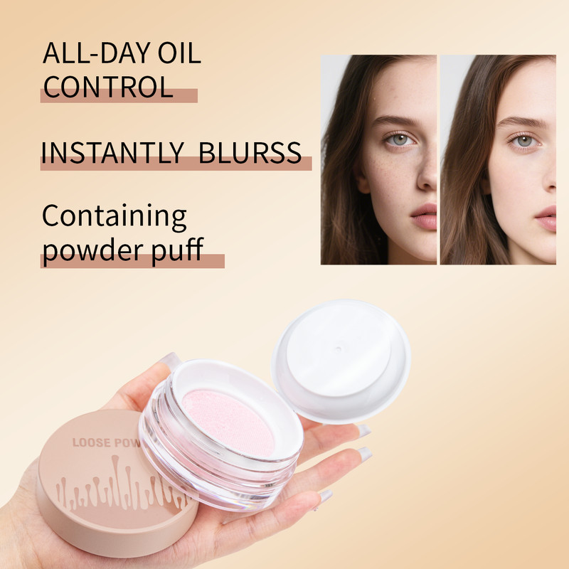 Loose Powder Can Reduce Pores and Fine Lines, With a Long Lasting Matte Effect, Natural Facial Makeup Powder, Fine Blend