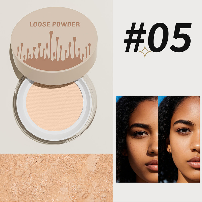 Loose Powder Can Reduce Pores and Fine Lines, With a Long Lasting Matte Effect, Natural Facial Makeup Powder, Fine Blend