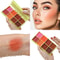Case Cream Palette Set Makeup 8 Colors, Waterproof Cosmetics Highlighter Blush, Shimmer Shadow, Highlight Face Brighten