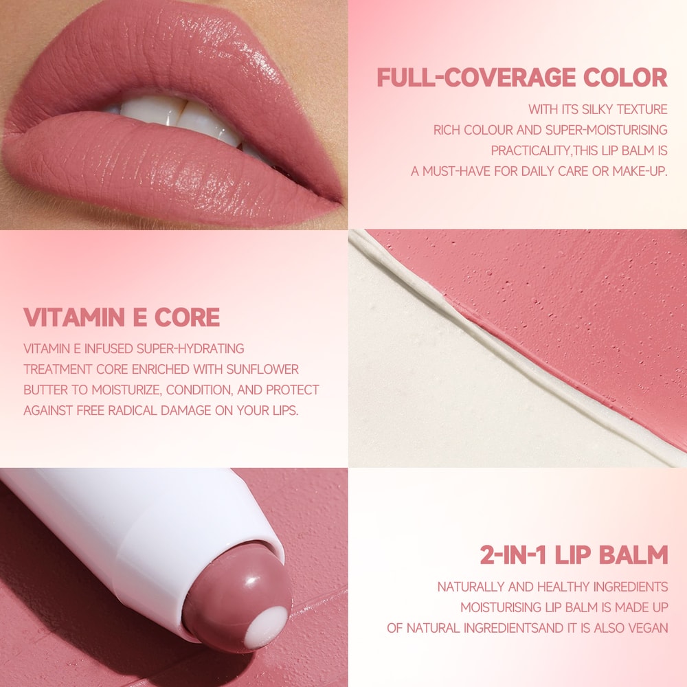 Moisturizing Gloss, Waterproof Color Rendering Lip Gloss, Long lasting Lipstick Pen, Rotating Lipstick Pen for Hydration