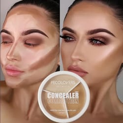 waterproof long lasting concealer palette cream cover spots acne marks, dark circles moisturizing foundation face makeup