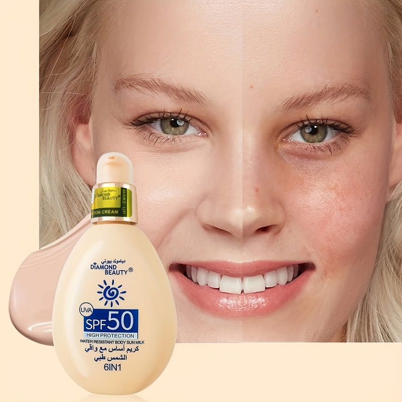 Moisturizing Cream Liquid Foundation Summer Outdoor Sunscreen SPF 50 Face Body Isolation Sunscreen 1