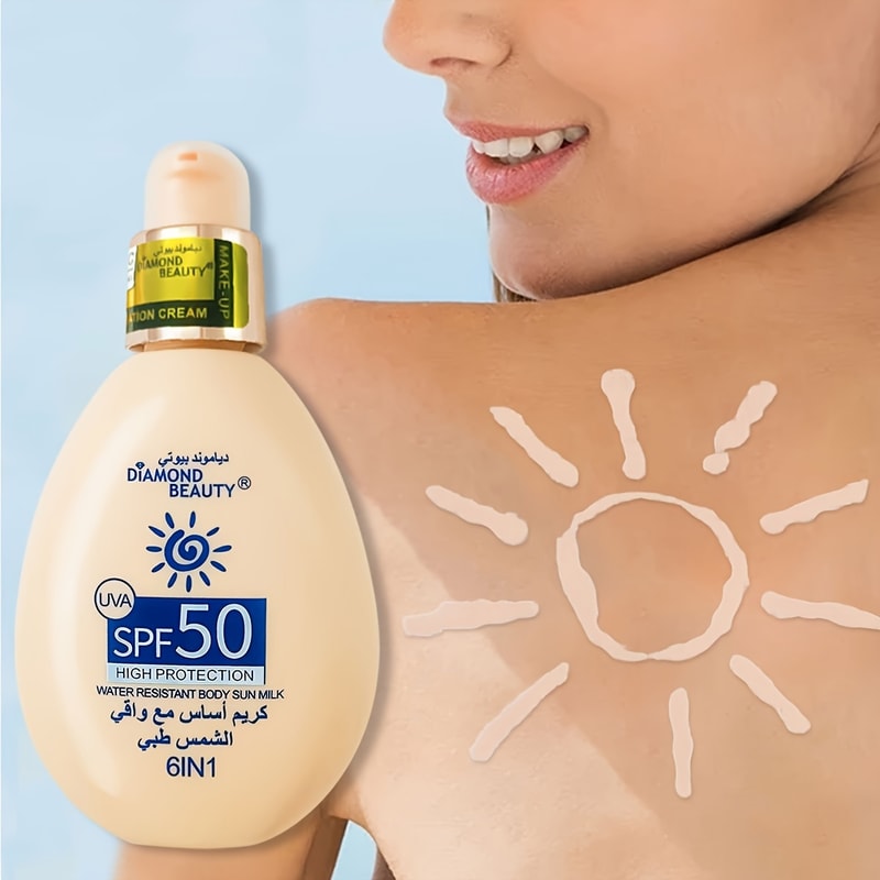 Moisturizing Cream Liquid Foundation Summer Outdoor Sunscreen SPF 50 Face Body Isolation Sunscreen 4