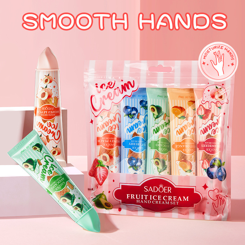 Fruit Ice Cream Hand Cream Moisturizing, Nourishing Brightening Hydrating Hand Creams, Hand Skin Care Products