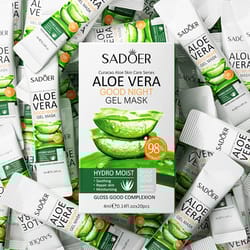 aloe vera sleeping facial masks, moisturizing, anti wrinkles, hydrating, anti aging, no wash face mask, facial skin care