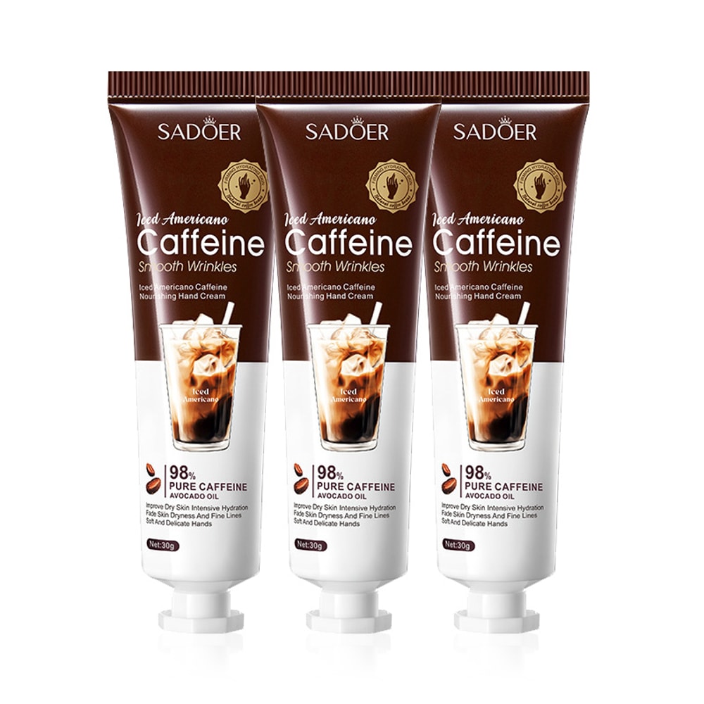 Caffeine Hand Cream Moisturizing Nourishing Skin Care Whitening Hydrating AntiWrinkles Hands Cream 7