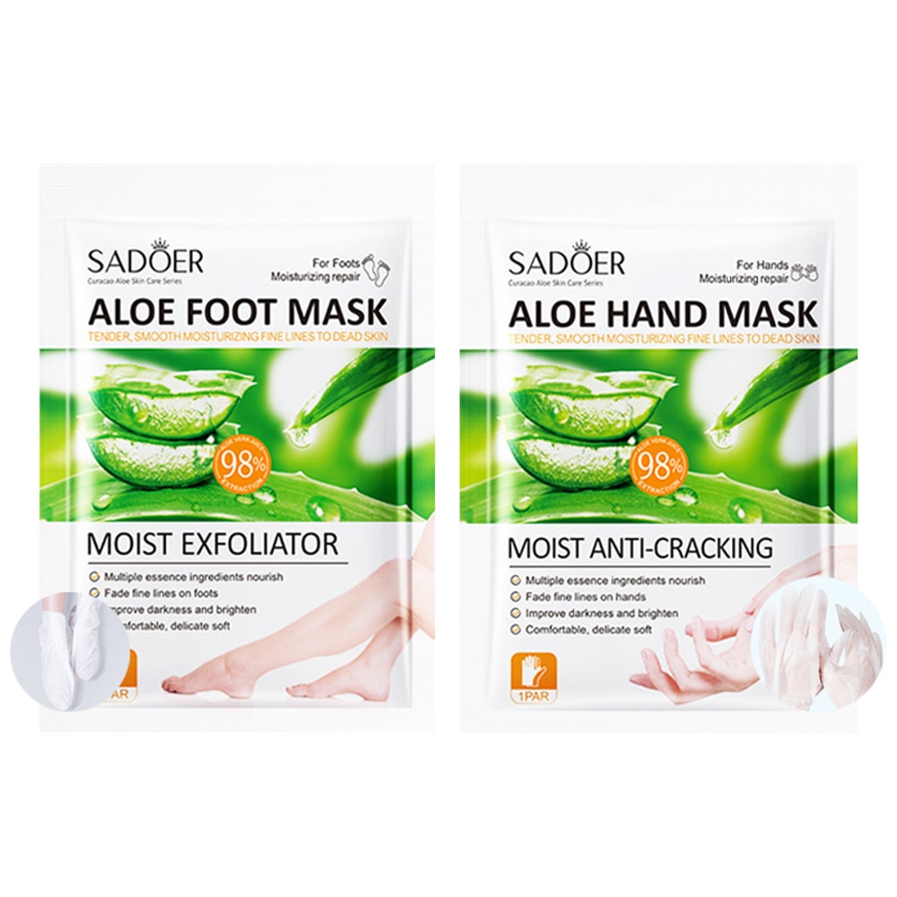 Aloe Vera Foot Mask, Moisturizing Hand Mask, Anti Wrinkles Care, Foot Peeling Mask, Exfoliating Feet, Pedicure Hands