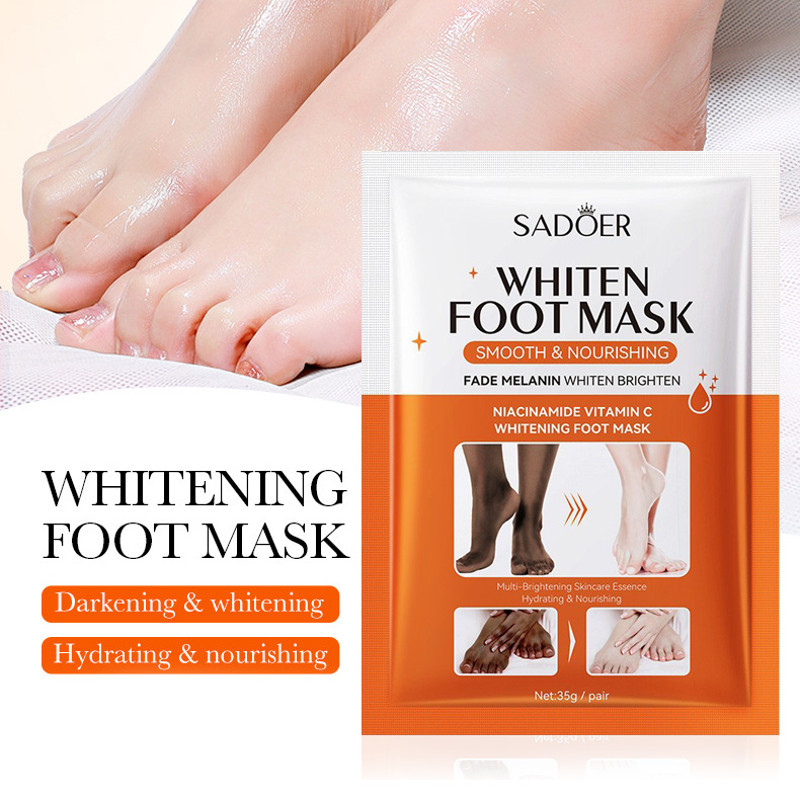 Whitening Foot Mask, Mask Exfoliating Feet Pedicure Exfoliant, Moisturizing Hand Mask Foot Peeling, Hands Feet Skin Care