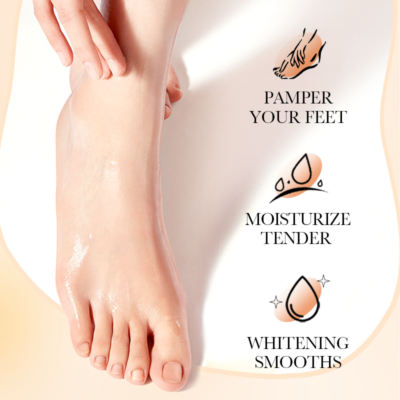 Whitening Foot Mask, Mask Exfoliating Feet Pedicure Exfoliant, Moisturizing Hand Mask Foot Peeling, Hands Feet Skin Care