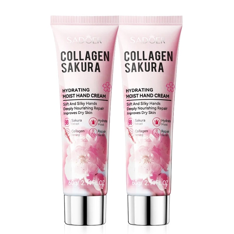 Moisturizing Hydrating Sakura Hand Cream Beauty Skin Care Antiaging Hands Hands Skin Whitening 6