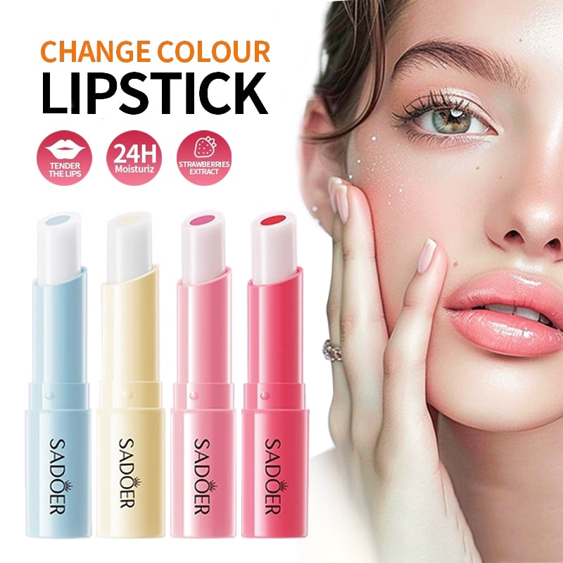 Warm Color Changing, Lip Balm Lip Plumper, Moisturizing Anti-Wrinkles, Nourishing Skin Care, Plump Lips, Lipstick