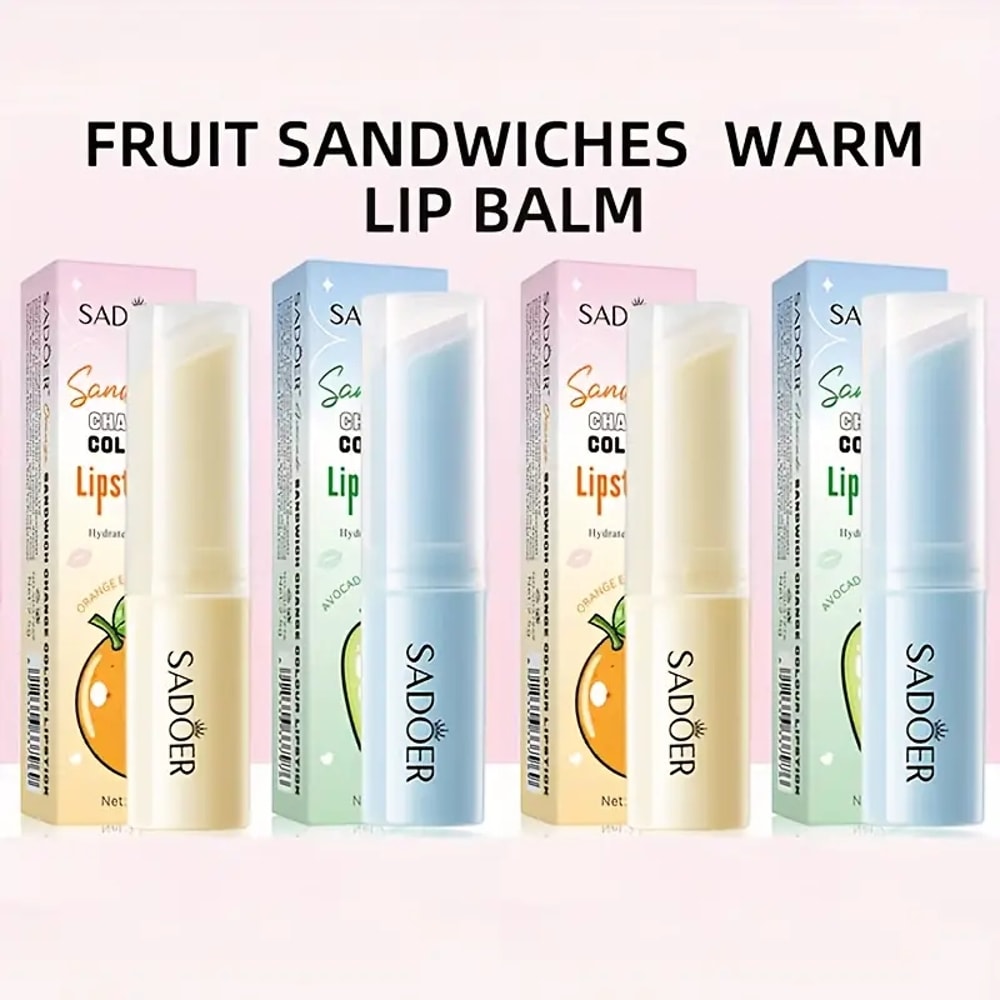 Warm Color Changing, Lip Balm Lip Plumper, Moisturizing Anti-Wrinkles, Nourishing Skin Care, Plump Lips, Lipstick