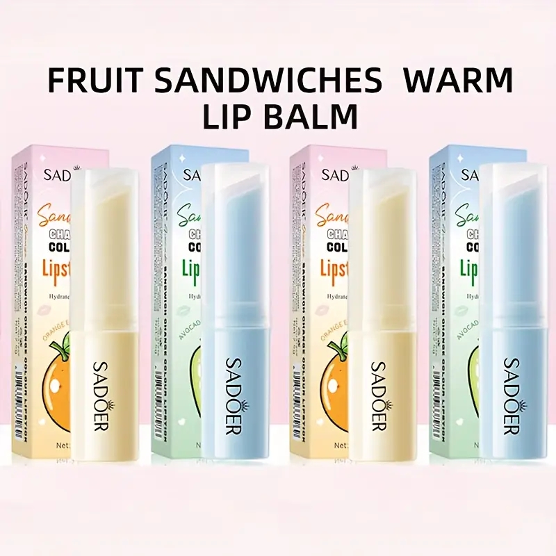 Warm Color Changing, Lip Balm Lip Plumper, Moisturizing Anti-Wrinkles, Nourishing Skin Care, Plump Lips, Lipstick